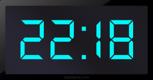 Digital LED Clock Time Digital LED Clock Time Digital LED Clock Time 22:18