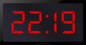 Digital LED Clock Time Digital LED Clock Time Digital LED Clock Time 22:19