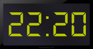 Digital LED Clock Time Digital LED Clock Time Digital LED Clock Time 22:20