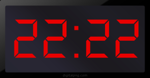 Digital LED Clock Time Digital LED Clock Time Digital LED Clock Time 22:22