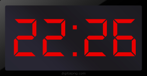 Digital LED Clock Time Digital LED Clock Time Digital LED Clock Time 22:26