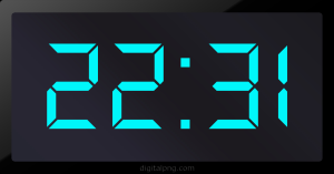 Digital LED Clock Time Digital LED Clock Time Digital LED Clock Time 22:31