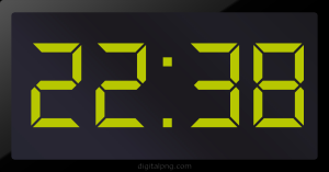 Digital LED Clock Time Digital LED Clock Time 22:38