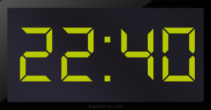 Digital LED Clock Time Digital LED Clock Time 22:40