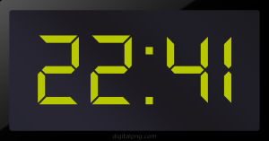 Digital LED Clock Time Digital LED Clock Time 22:41