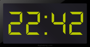 Digital LED Clock Time Digital LED Clock Time 22:42
