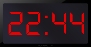 Digital LED Clock Time Digital LED Clock Time 22:44