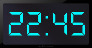 Digital LED Clock Time Digital LED Clock Time 22:45