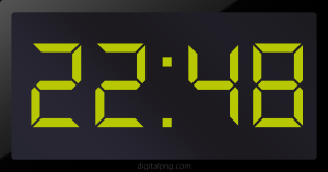 Digital LED Clock Time Digital LED Clock Time 22:48