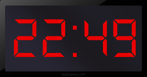 Digital LED Clock Time Digital LED Clock Time 22:49
