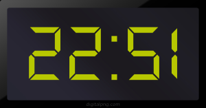 Digital LED Clock Time Digital LED Clock Time 22:51