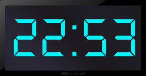 Digital LED Clock Time Digital LED Clock Time 22:53