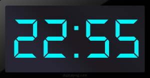 Digital LED Clock Time Digital LED Clock Time 22:55