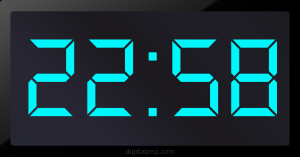 Digital LED Clock Time Digital LED Clock Time 22:58