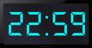 Digital LED Clock Time Digital LED Clock Time 22:59