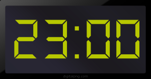 Digital LED Clock Time Digital LED Clock Time 23:00