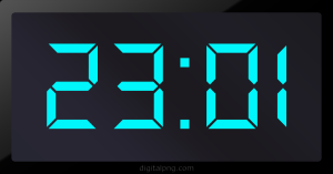 Digital LED Clock Time Digital LED Clock Time 23:01