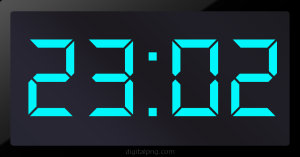 Digital LED Clock Time Digital LED Clock Time 23:02