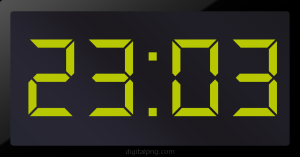 Digital LED Clock Time Digital LED Clock Time 23:03