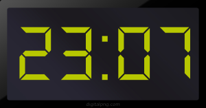 Digital LED Clock Time Digital LED Clock Time 23:07