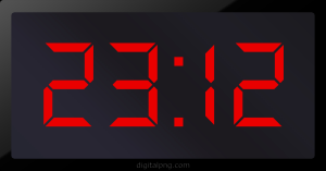 Digital LED Clock Time Digital LED Clock Time 23:12
