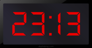 Digital LED Clock Time Digital LED Clock Time 23:13