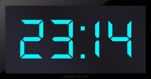 Digital LED Clock Time Digital LED Clock Time 23:14