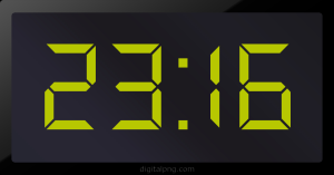 Digital LED Clock Time Digital LED Clock Time 23:16