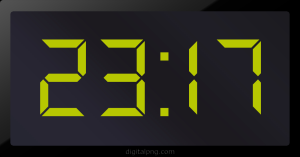 Digital LED Clock Time Digital LED Clock Time 23:17