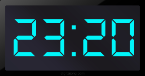 Digital LED Clock Time Digital LED Clock Time 23:20
