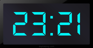 Digital LED Clock Time Digital LED Clock Time 23:21