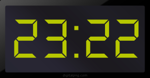 Digital LED Clock Time Digital LED Clock Time 23:22