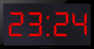 Digital LED Clock Time Digital LED Clock Time 23:24