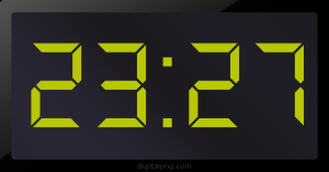 Digital LED Clock Time Digital LED Clock Time 23:27