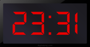 Digital LED Clock Time Digital LED Clock Time 23:31