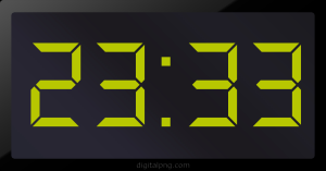 Digital LED Clock Time Digital LED Clock Time 23:33