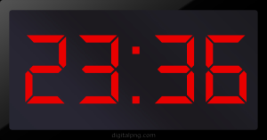 Digital LED Clock Time Digital LED Clock Time 23:36