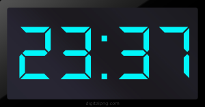 Digital LED Clock Time Digital LED Clock Time 23:37