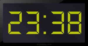 Digital LED Clock Time Digital LED Clock Time 23:38