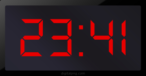 Digital LED Clock Time Digital LED Clock Time 23:41