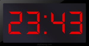 Digital LED Clock Time Digital LED Clock Time 23:43