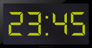 Digital LED Clock Time 23:45