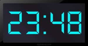 Digital LED Clock Time 23:48