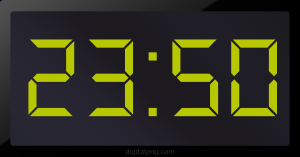 Digital LED Clock Time 23:50