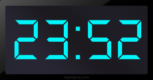 Digital LED Clock Time 23:52