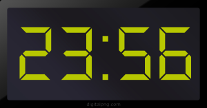 Digital LED Clock Time 23:56